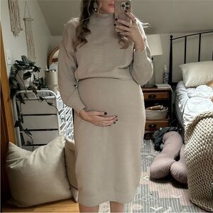 Free People Cream Midi Dress